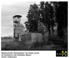 Wetterschacht Reichenbach der Grube Leonie bei Auerbach in der Oberpfalz, Bayern, (D) historische Aufnahme.JPG